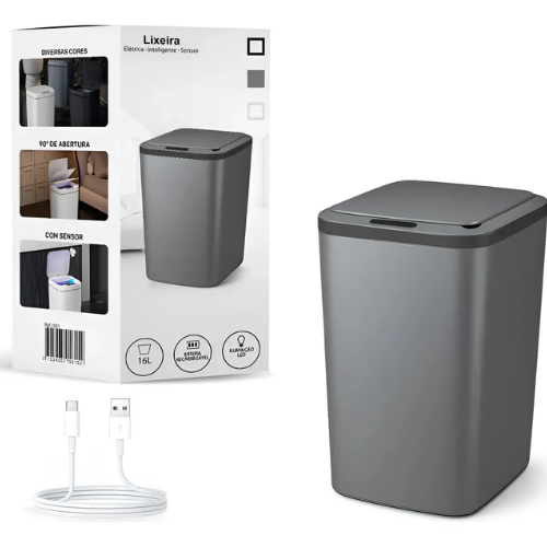 Lixeira Inteligente Automática 16L USB