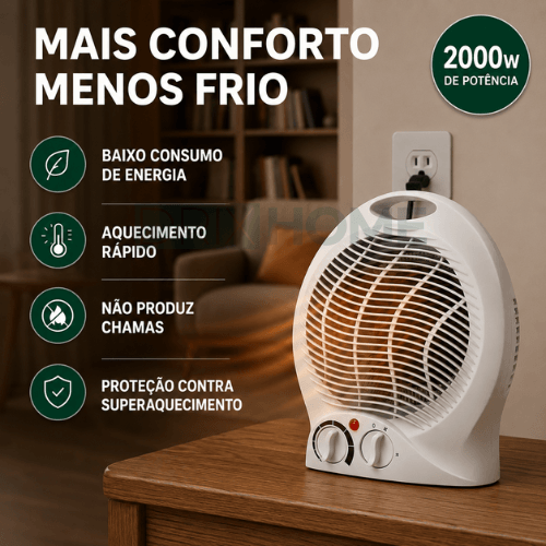 Aquecedor Portátil 3 em 1