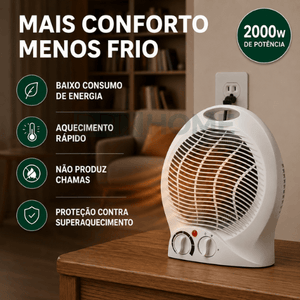 Aquecedor Portátil 3 em 1