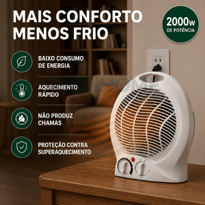 Aquecedor Portátil 3 em 1