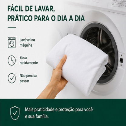 Protetor de Colchão Impermeável Premium com Elástico