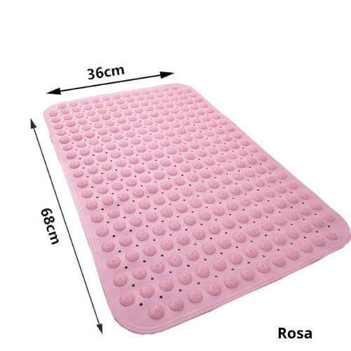 Tapete Box Seguro™ - Massageador Antiderrapante com Ventosas