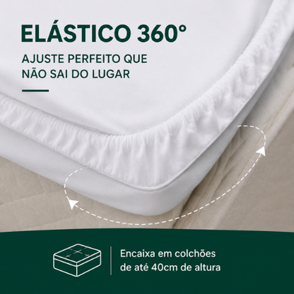 Protetor de Colchão Impermeável Premium com Elástico