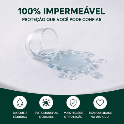 Protetor de Colchão Impermeável Premium com Elástico
