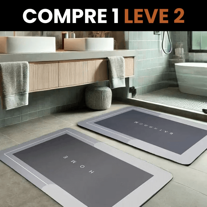 Tapete Antiderrapante Absorvente Premium - Pague 1 Leve 2
