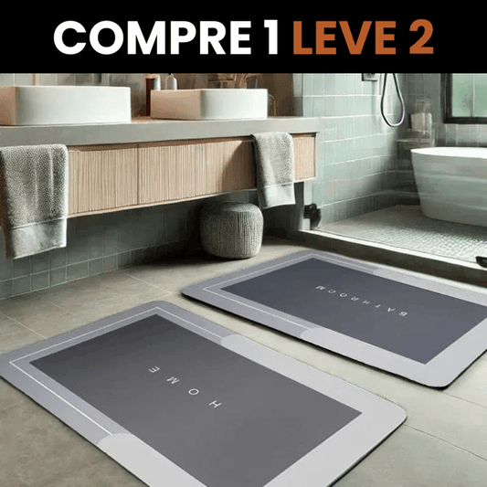 Tapete Antiderrapante Absorvente Premium - Pague 1 Leve 2