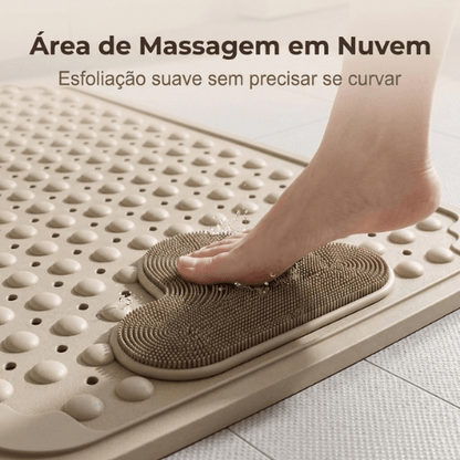 Tapete Box Seguro™ - Massageador Antiderrapante com Ventosas