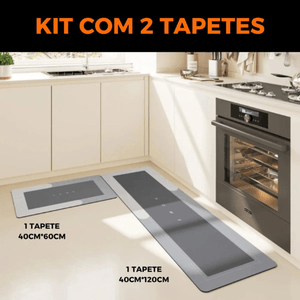 Kit 2 Tapetes Antiderrapante Absorvente - Casa e Cozinha