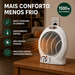Aquecedor Portátil 2 em 1