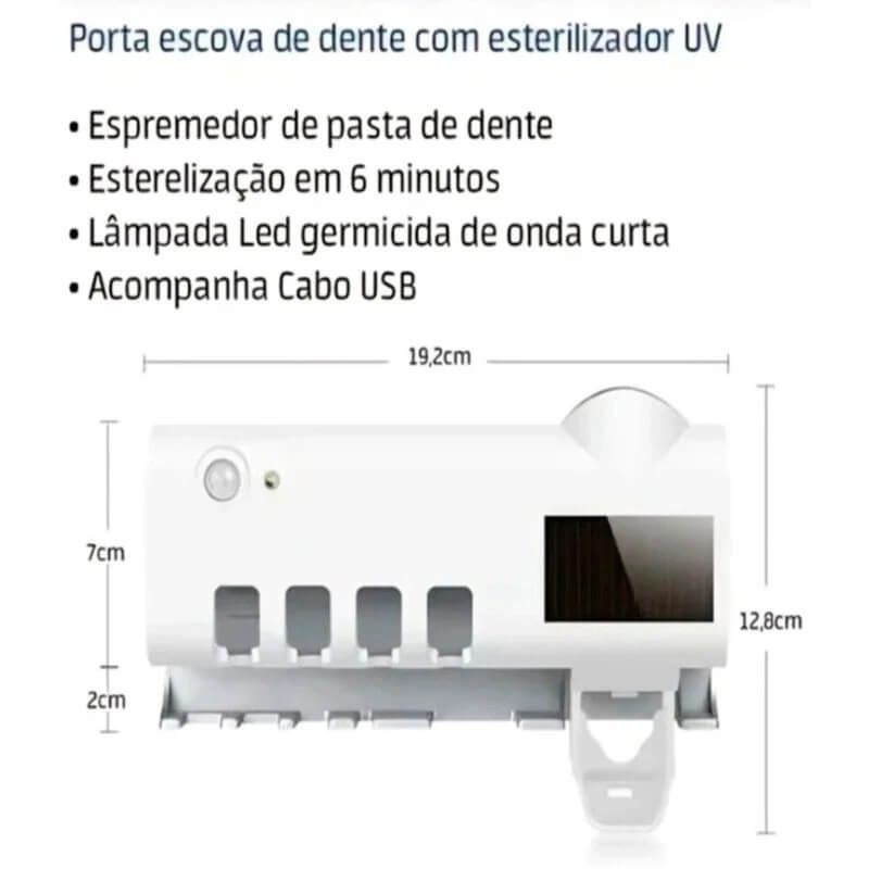 PureUV™ Porta-Escovas Inteligente